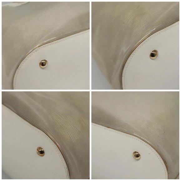 LOUIS VUITTON Epi Plage Lagoon Bay Tote Bag White Clear - Picture 16 of 16